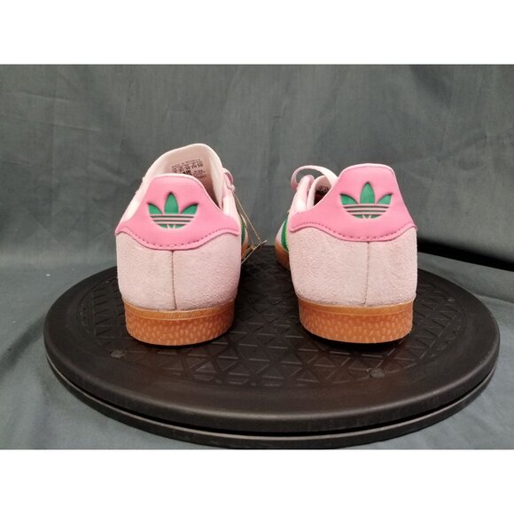Adidas Gazelle C Girls Sneakers Suede Green Pink Size 3 NEW NO BOX! - Picture 7 of 11